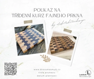 Poukaz na výrobu fajneho prkna třídenní